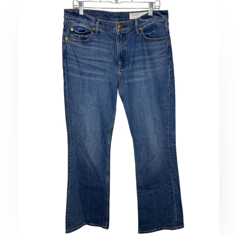 Rag & Bone Peyton Mid-rise Bootcut Huntley Denim Blue Jeans size 31